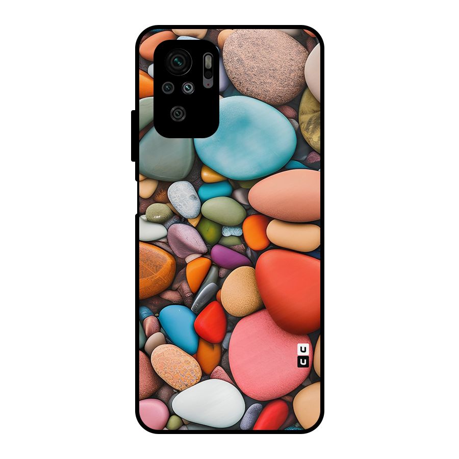 Colourful Stones Metal Back Case for Redmi Note 10S