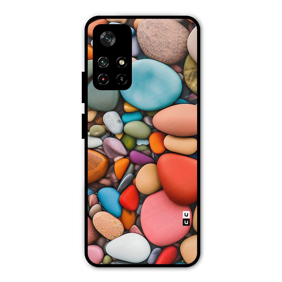 Colourful Stones Metal Back Case for Redmi Note 11T 5G