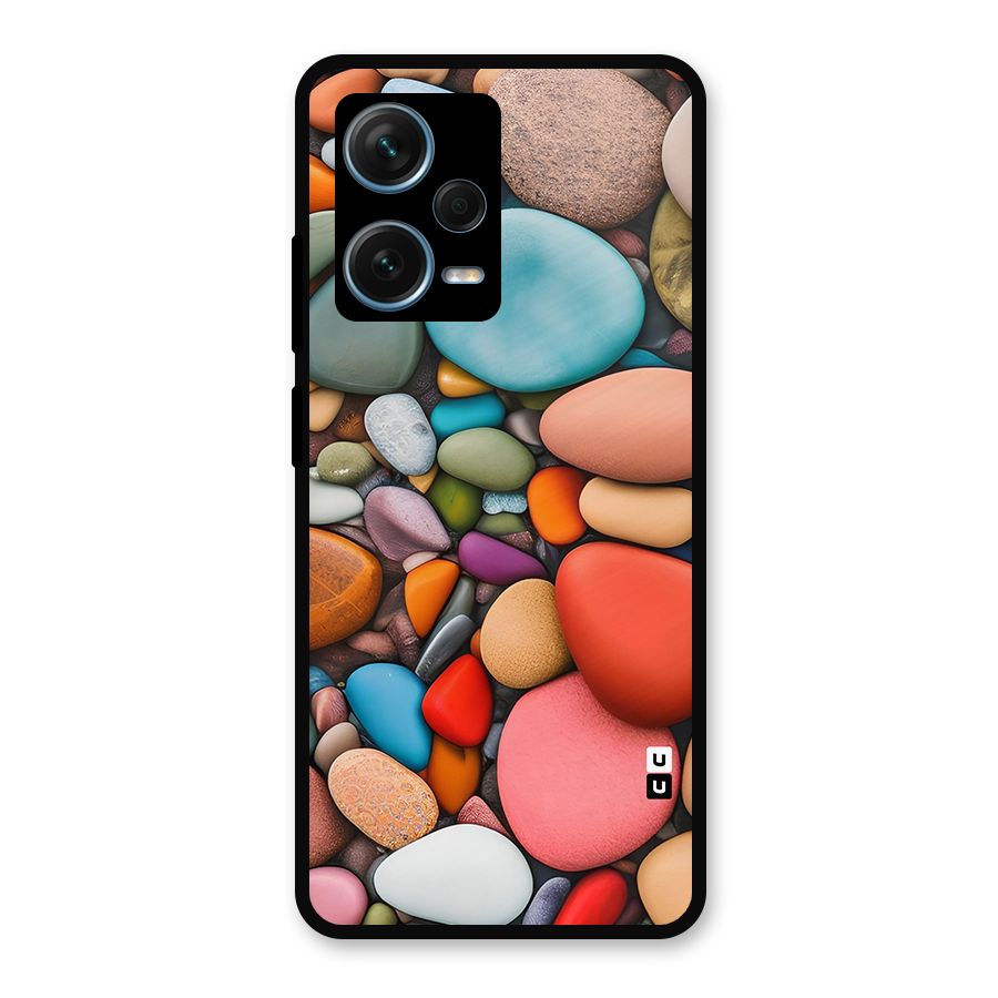 Colourful Stones Metal Back Case for Redmi Note 12 Pro Plus 5G