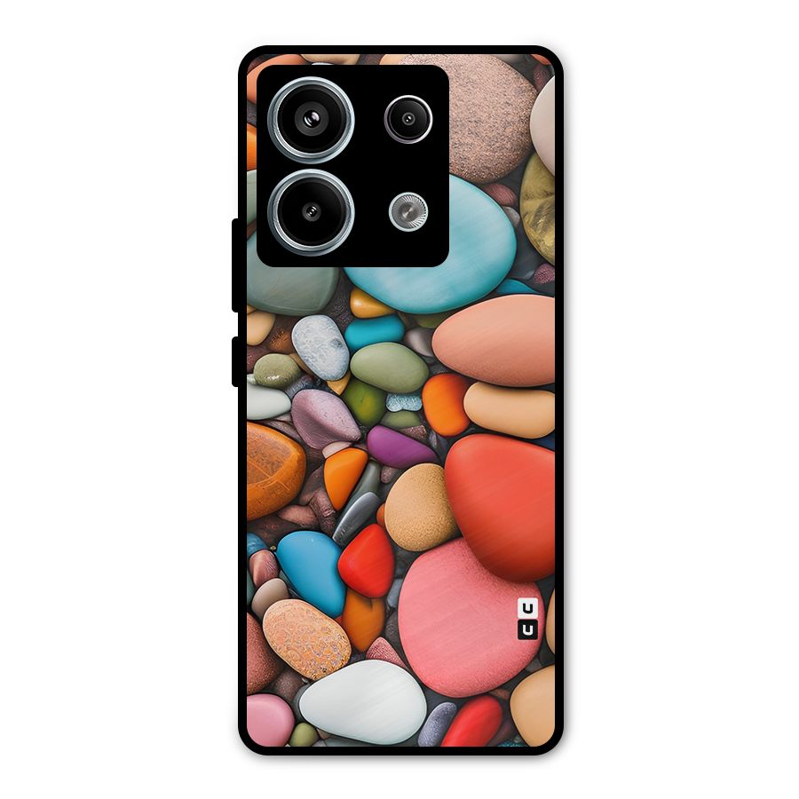 Colourful Stones Metal Back Case for Redmi Note 13 Pro 5G