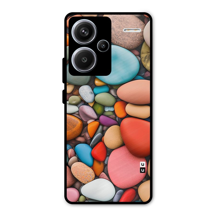 Colourful Stones Metal Back Case for Redmi Note 13 Pro Plus