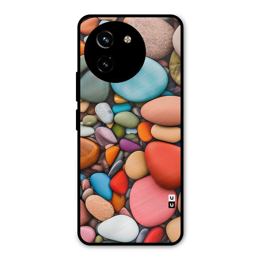 Colourful Stones Metal Back Case for Vivo T3x