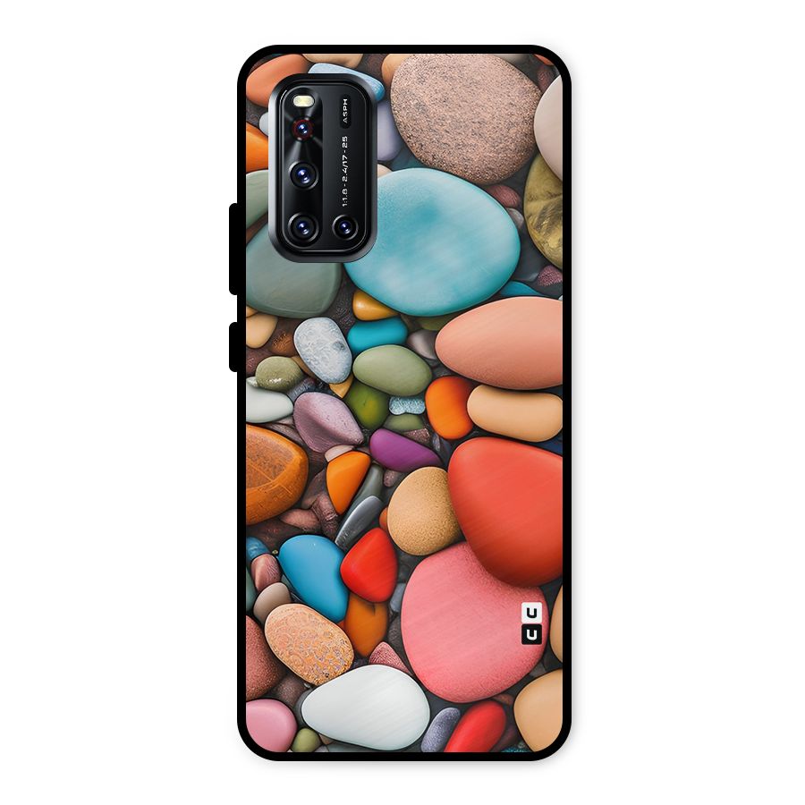 Colourful Stones Metal Back Case for Vivo V19