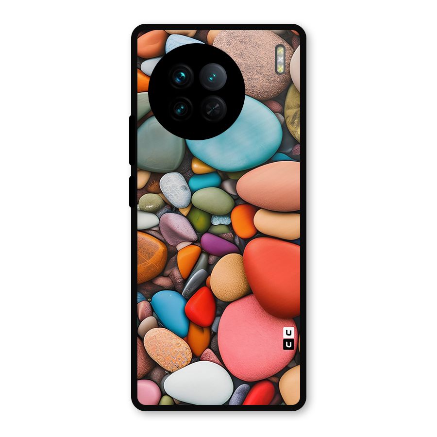 Colourful Stones Metal Back Case for Vivo X90