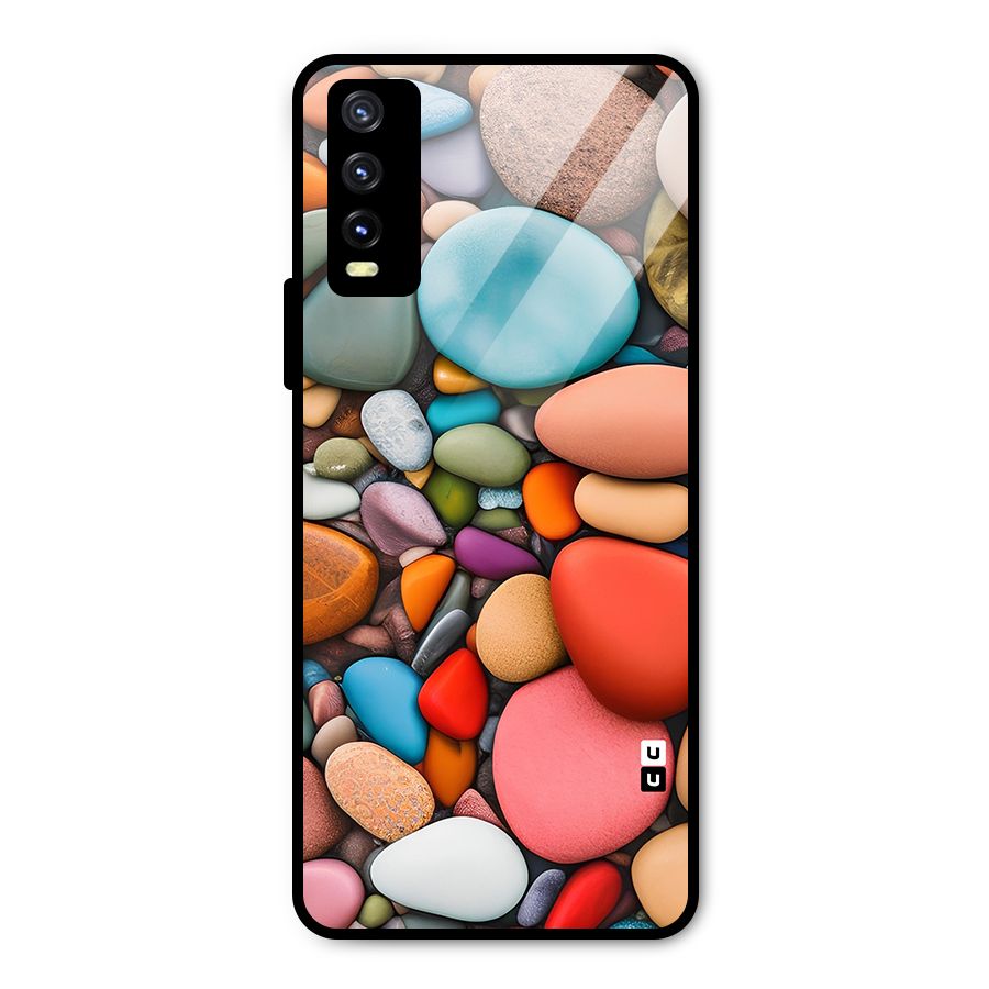 Colourful Stones Metal Back Case for Vivo Y20