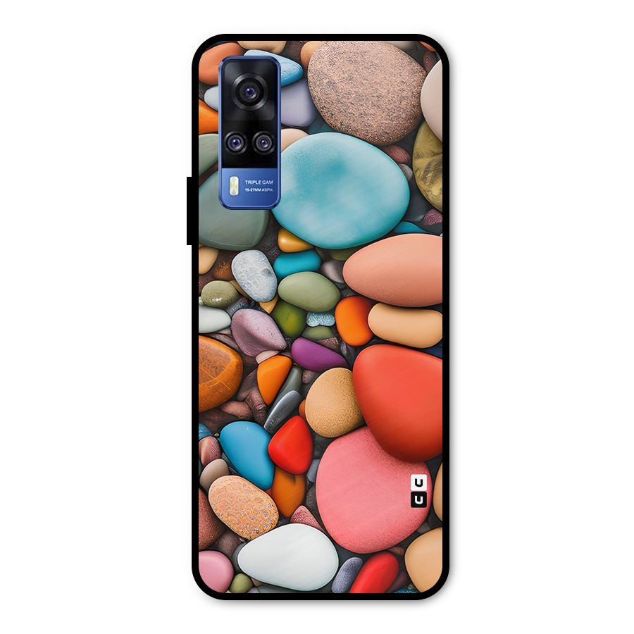 Colourful Stones Metal Back Case for Vivo Y51A