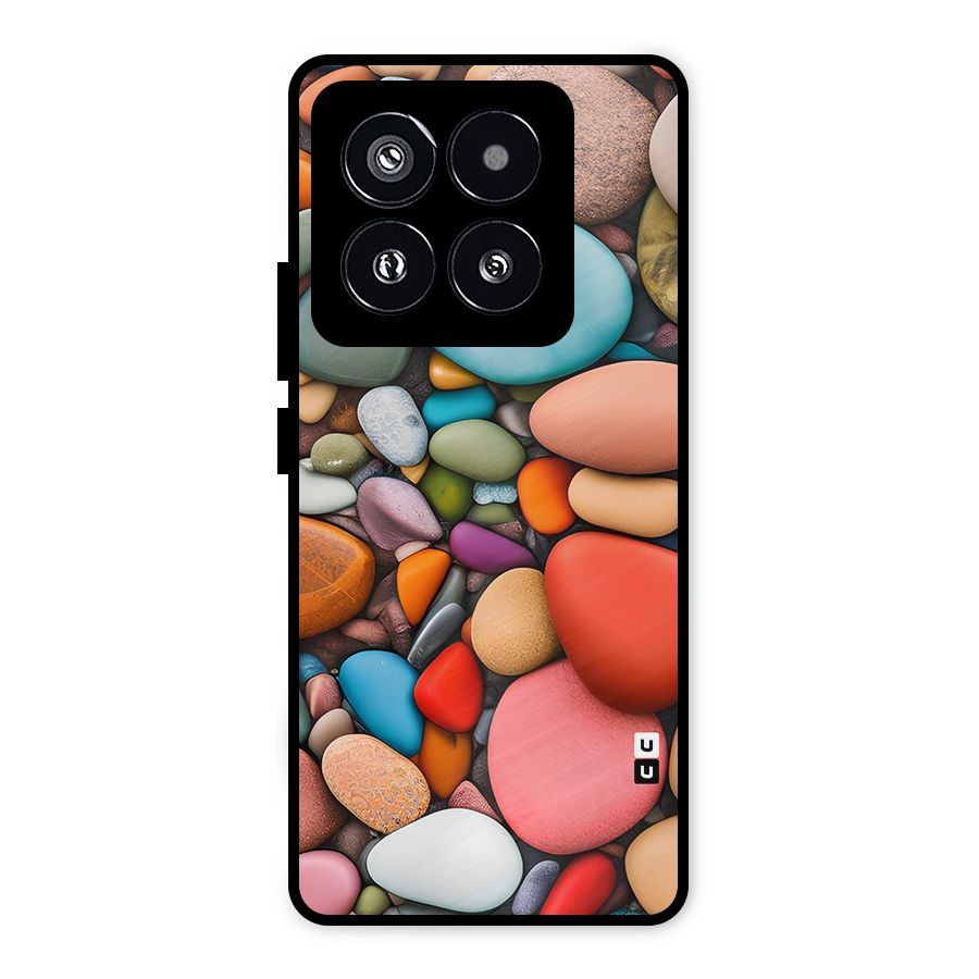 Colourful Stones Metal Back Case for Xiaomi 14 Pro