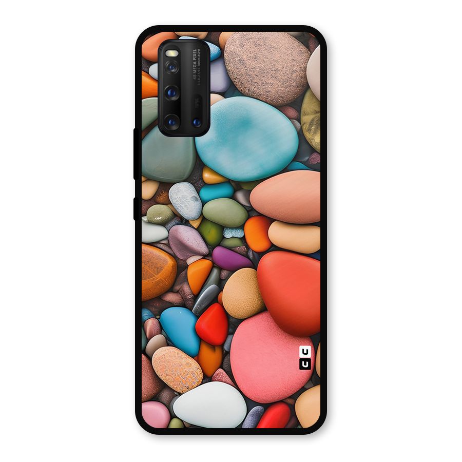 Colourful Stones Metal Back Case for iQOO 3