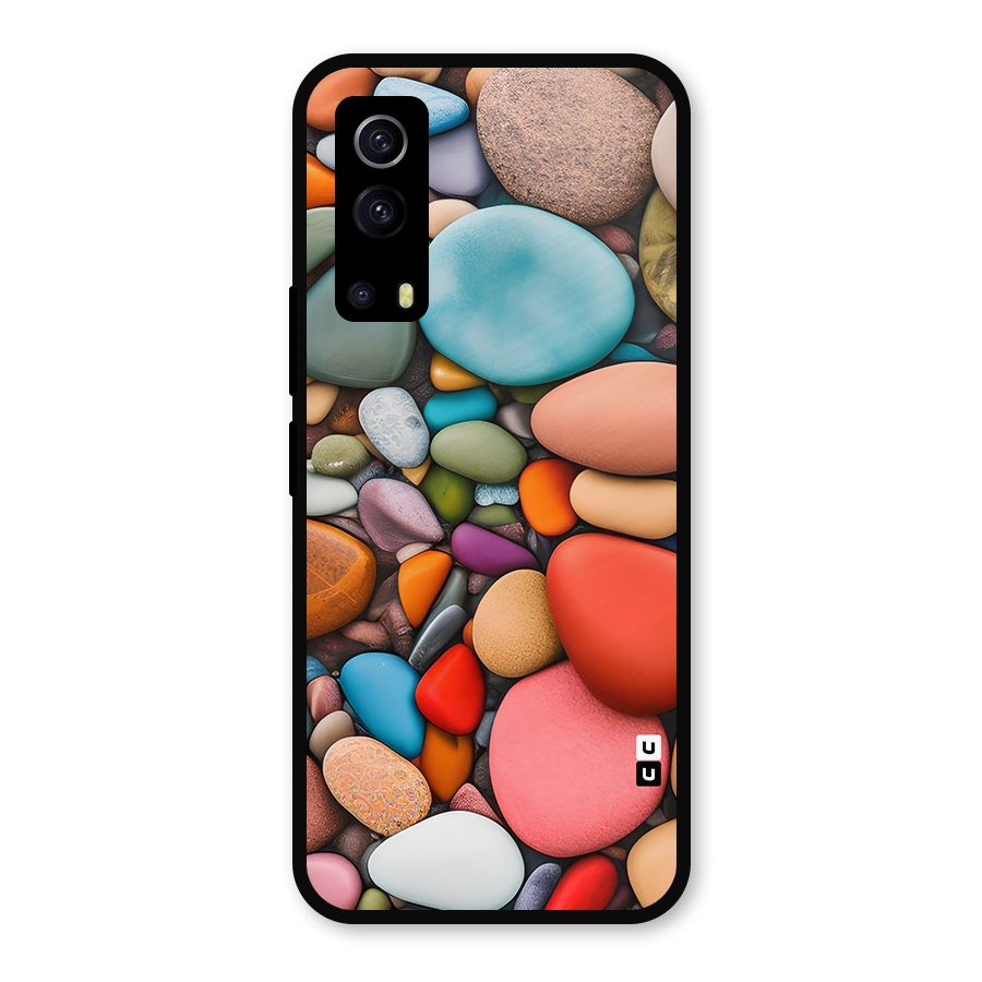 Colourful Stones Metal Back Case for iQOO Z3