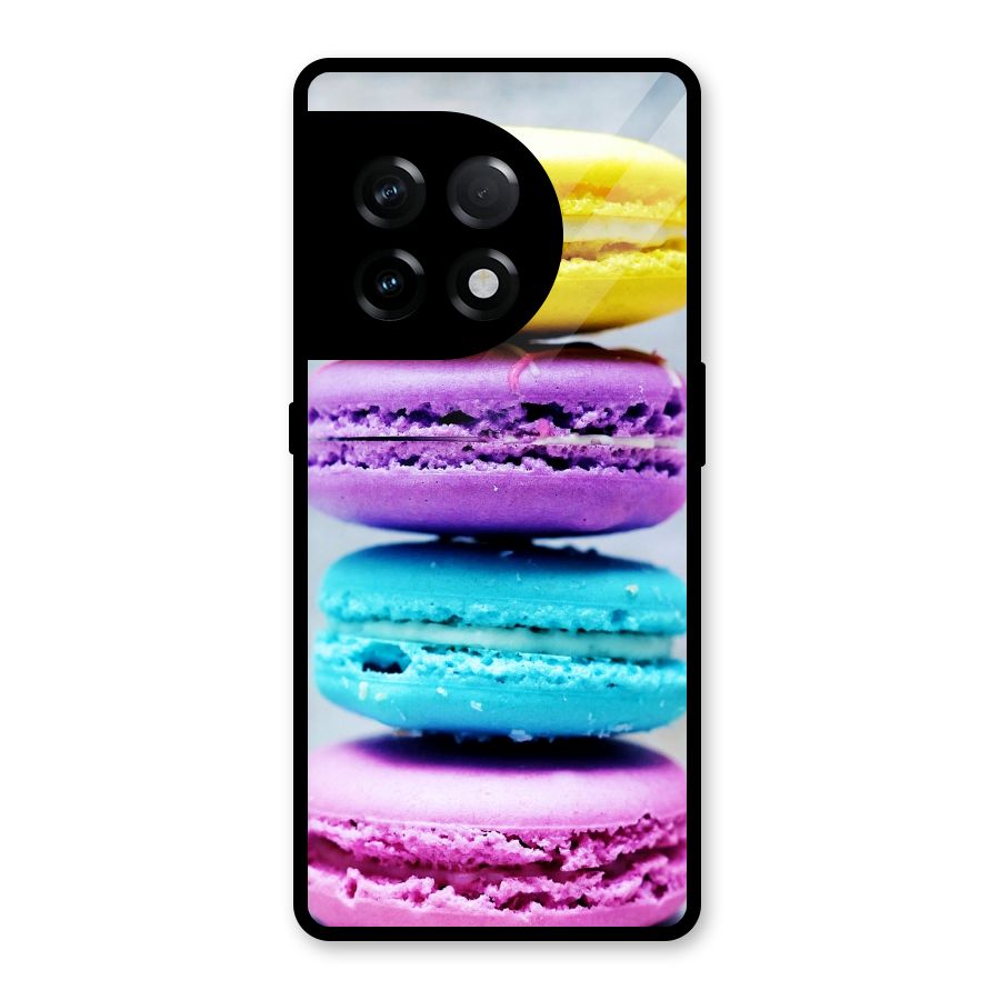 Colourful Whoopie Pies Glass Back Case for OnePlus 11R