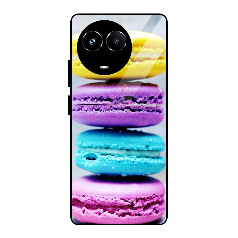 Colourful Whoopie Pies Glass Back Case for Realme Narzo 60X
