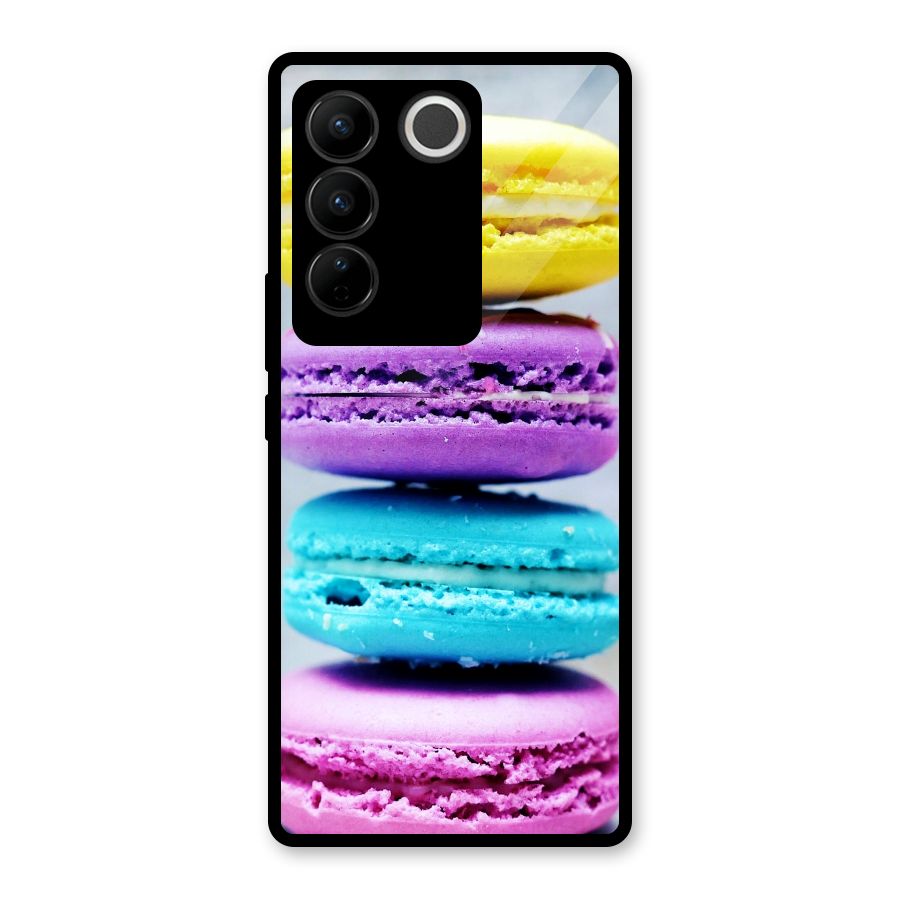 Colourful Whoopie Pies Glass Back Case for Vivo V27