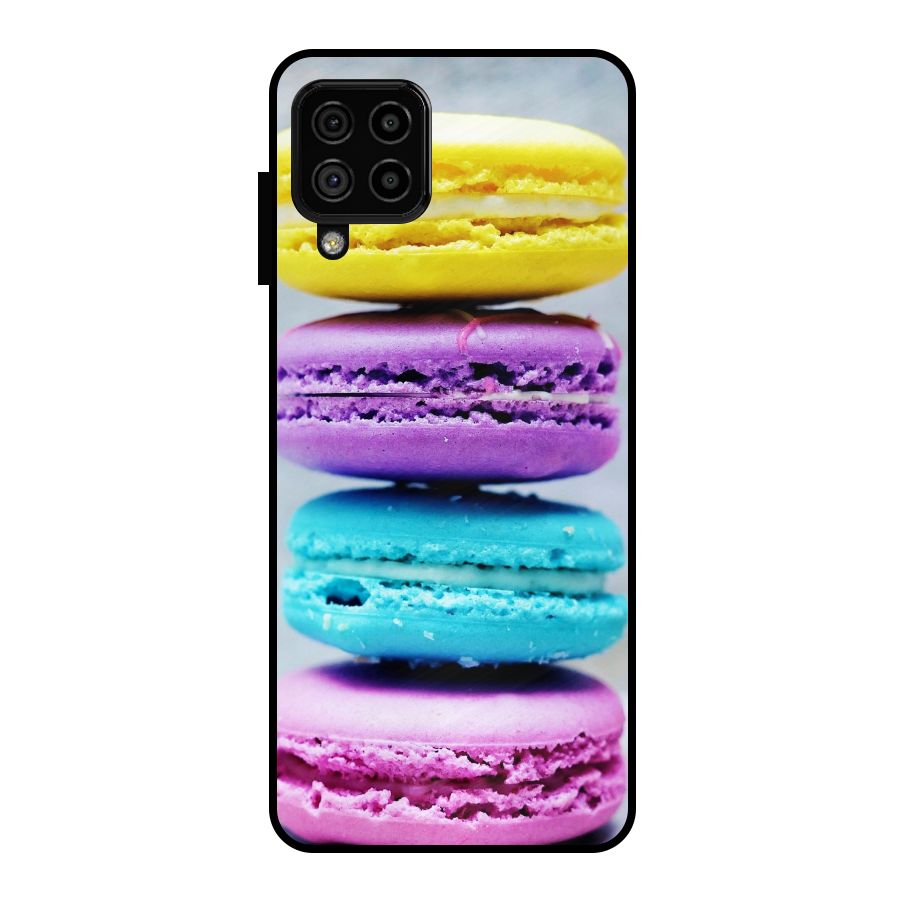Colourful Whoopie Pies Metal Back Case for Galaxy A22 4G