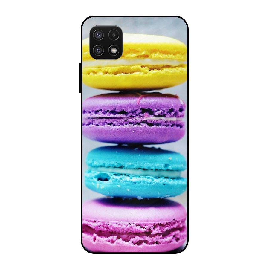Colourful Whoopie Pies Metal Back Case for Galaxy A22 5G