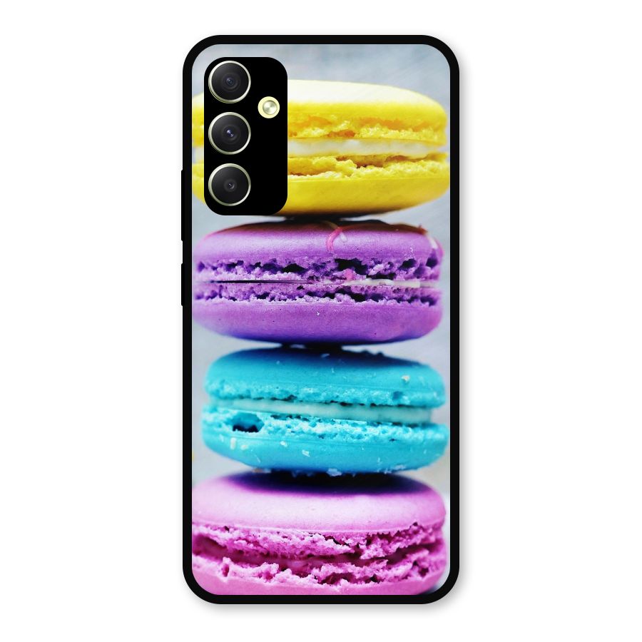 Colourful Whoopie Pies Metal Back Case for Galaxy A34