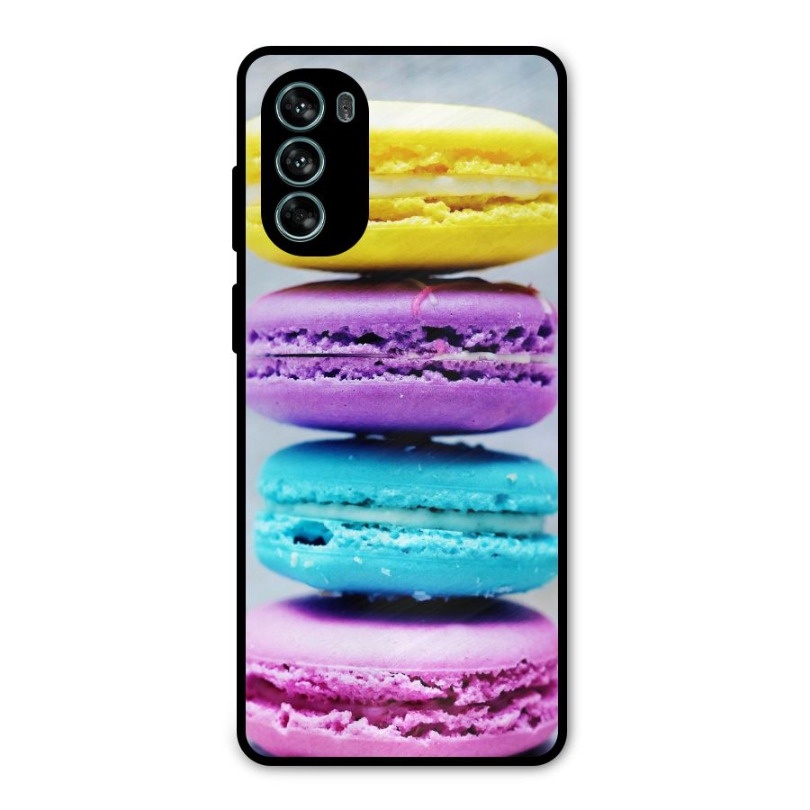 Colourful Whoopie Pies Metal Back Case for Moto G62