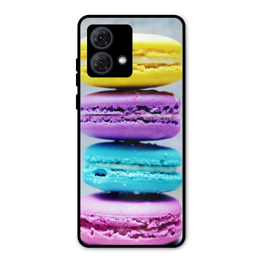 Colourful Whoopie Pies Metal Back Case for Moto G84
