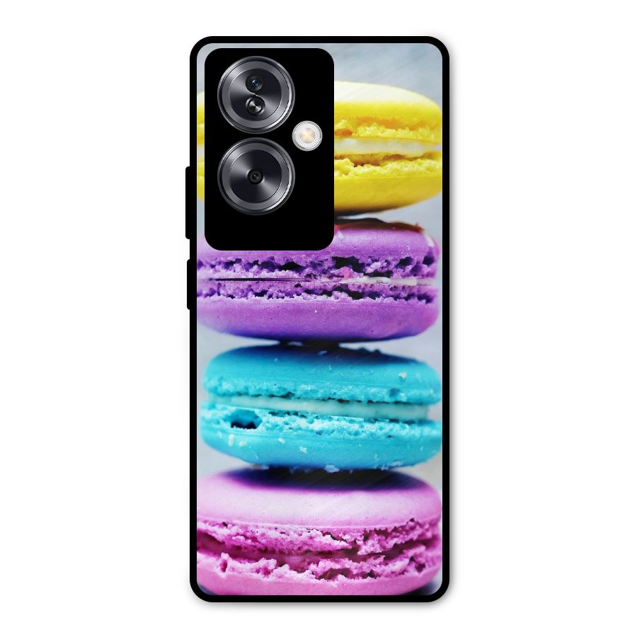 Colourful Whoopie Pies Metal Back Case for Oppo A79 5G