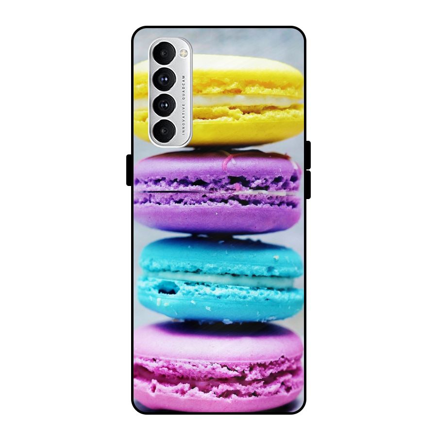 Colourful Whoopie Pies Metal Back Case for Oppo Reno4 Pro