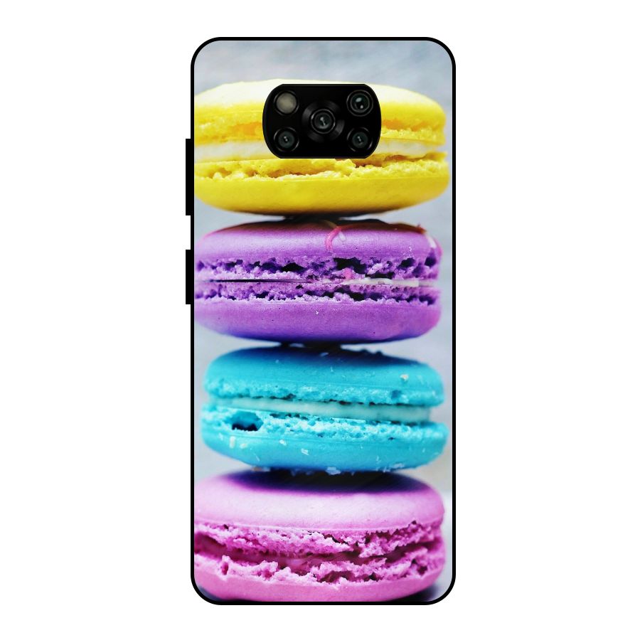 Colourful Whoopie Pies Metal Back Case for Poco X3
