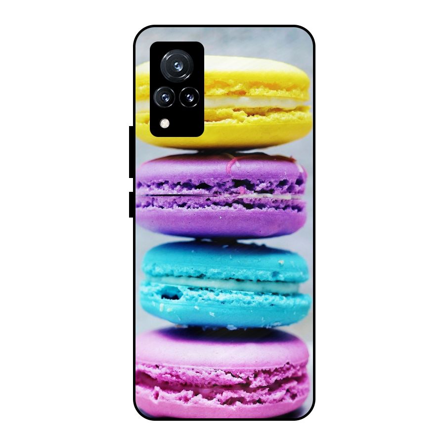 Colourful Whoopie Pies Metal Back Case for Vivo V21 5G