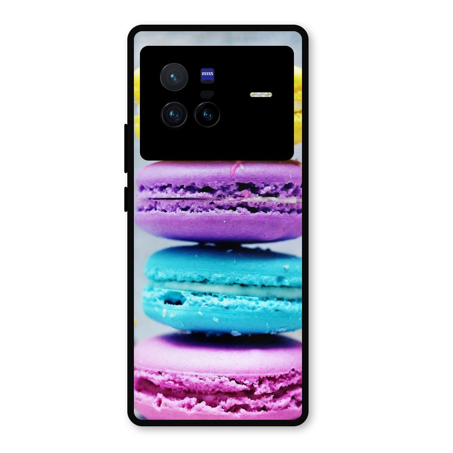 Colourful Whoopie Pies Metal Back Case for Vivo X80