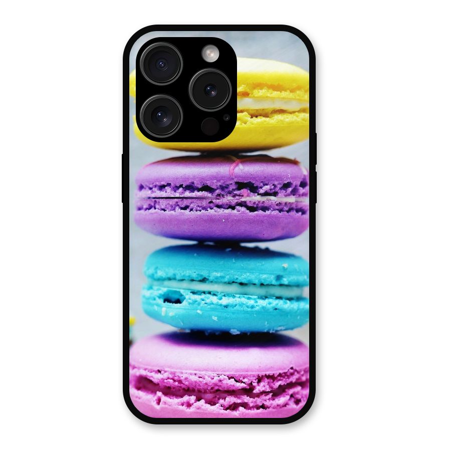 Colourful Whoopie Pies Metal Back Case for iPhone 15 Pro