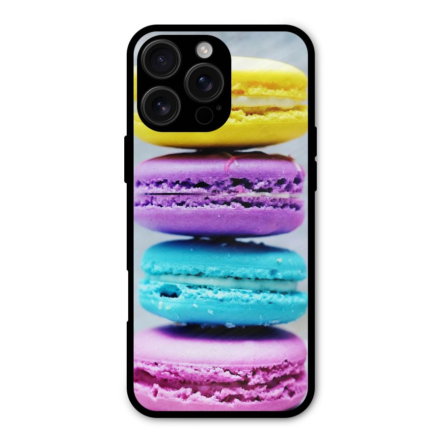 Colourful Whoopie Pies Metal Back Case for iPhone 16 Pro Max