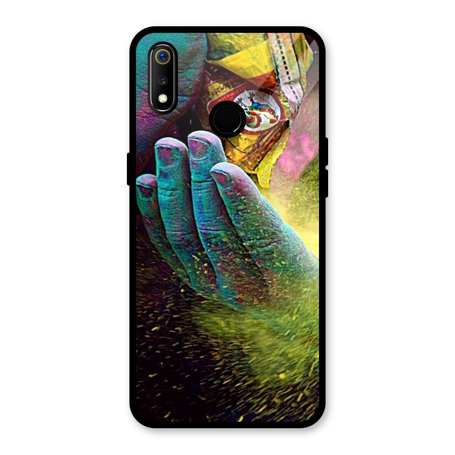Colours Glass Back Case for Realme 3