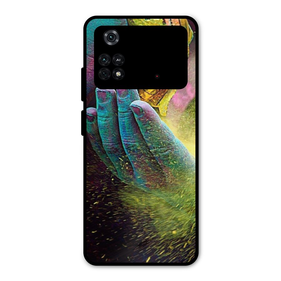 Colours Metal Back Case for Poco M4 Pro 4G