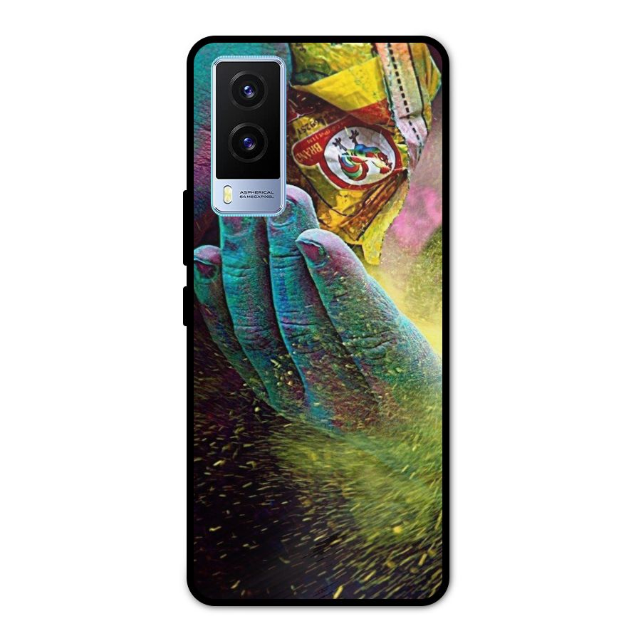 Colours Metal Back Case for Vivo V21e 5G