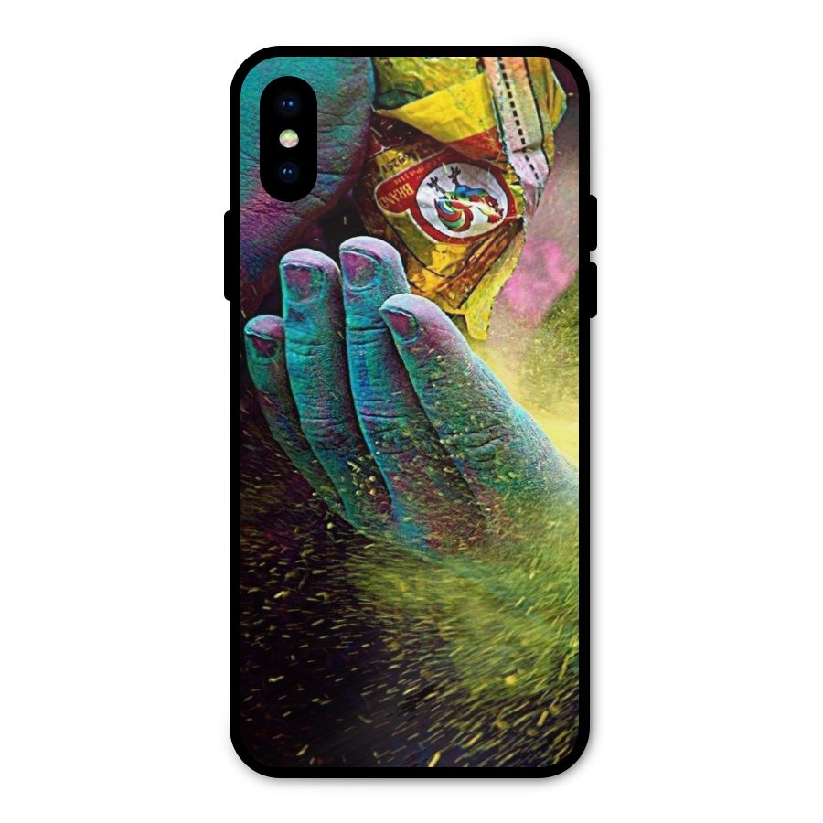 Colours Metal Back Case for iPhone XS