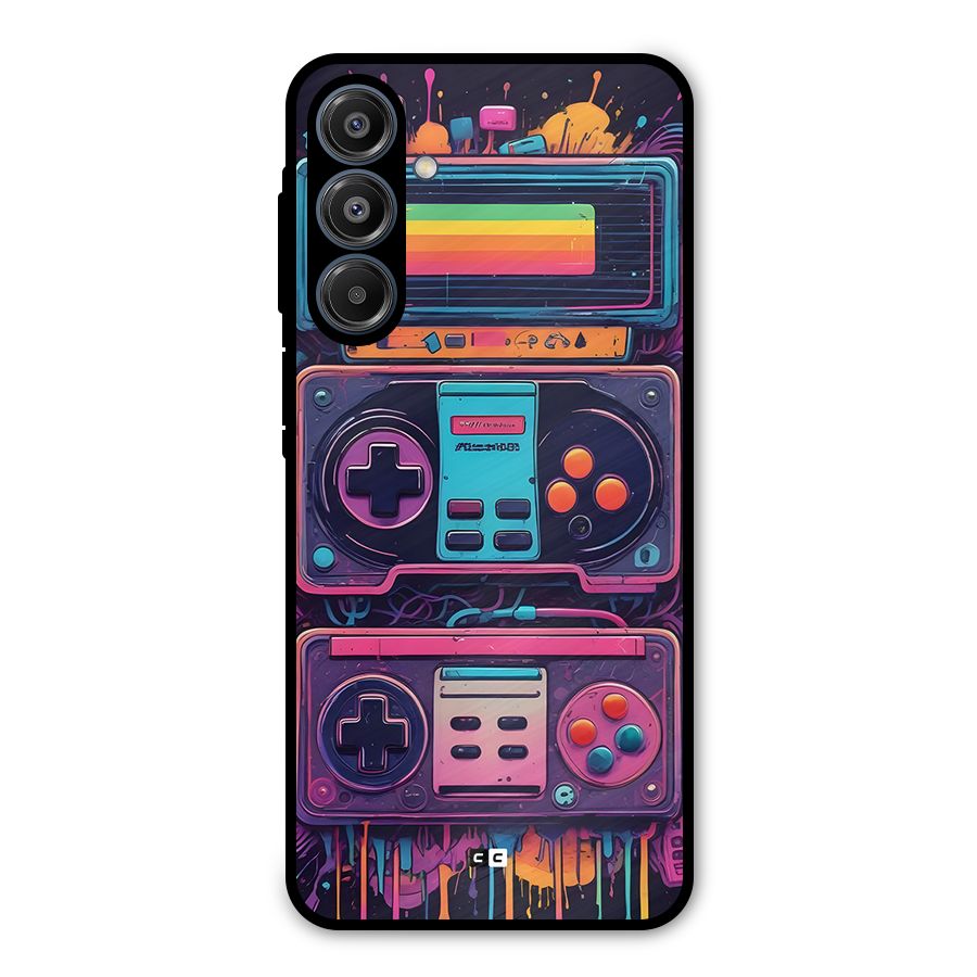 Comic Gaming Console Metal Back Case for Galaxy A16 5G