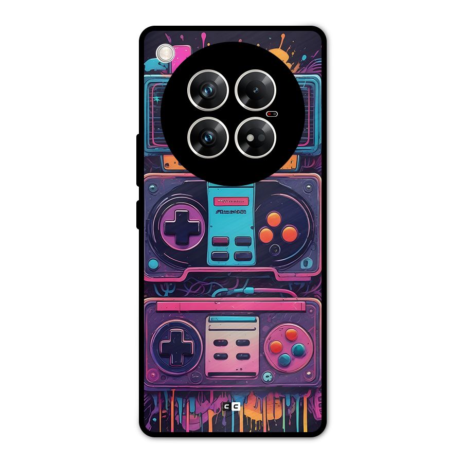 Comic Gaming Console Metal Back Case for Infinix Zero 40 5G