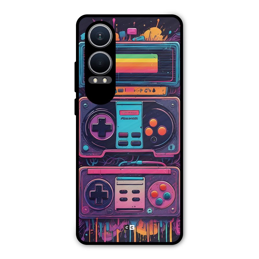 Comic Gaming Console Metal Back Case for OnePlus Nord CE4 Lite