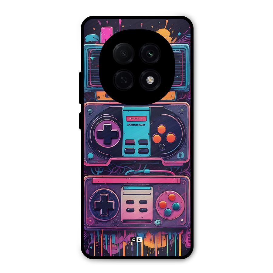 Comic Gaming Console Metal Back Case for Oppo F29 Pro