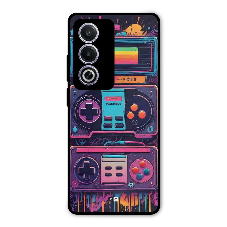Comic Gaming Console Metal Back Case for Oppo K12x