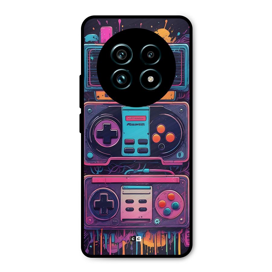 Comic Gaming Console Metal Back Case for Realme 13 Pro Plus