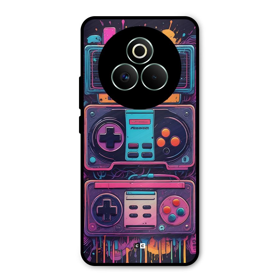Comic Gaming Console Metal Back Case for Realme P3 Pro
