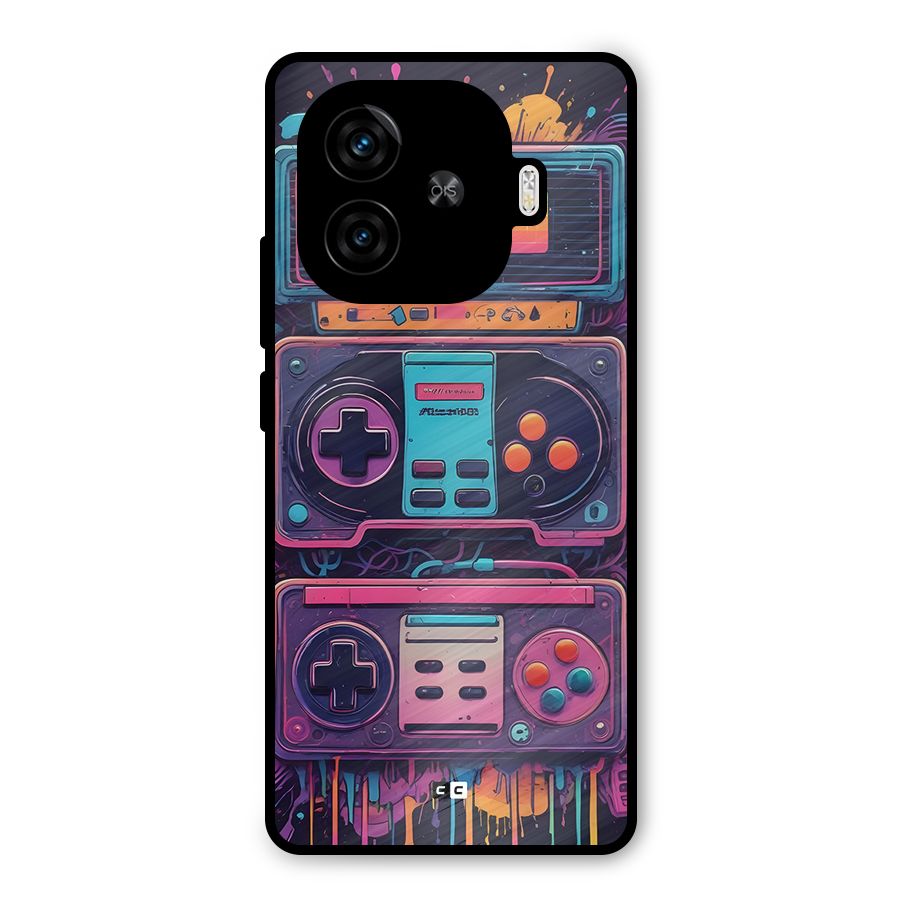 Comic Gaming Console Metal Back Case for iQOO Neo 10R