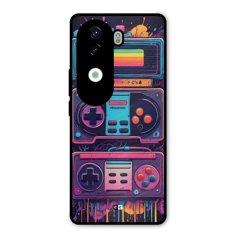 Comic Gaming Console Metal Back Case for iQOO Z9s