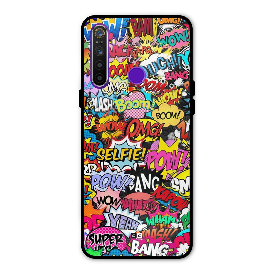 Comic Ringtone Glass Back Case for Realme 5s