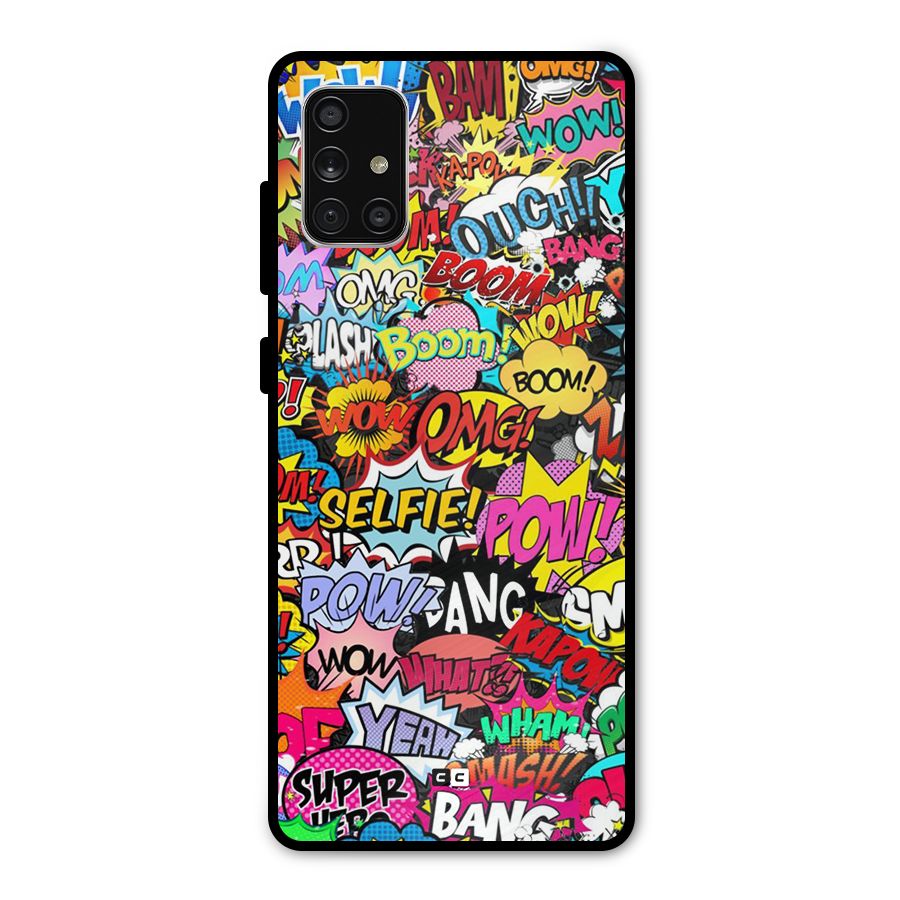 Comic Ringtone Metal Back Case for Galaxy A71