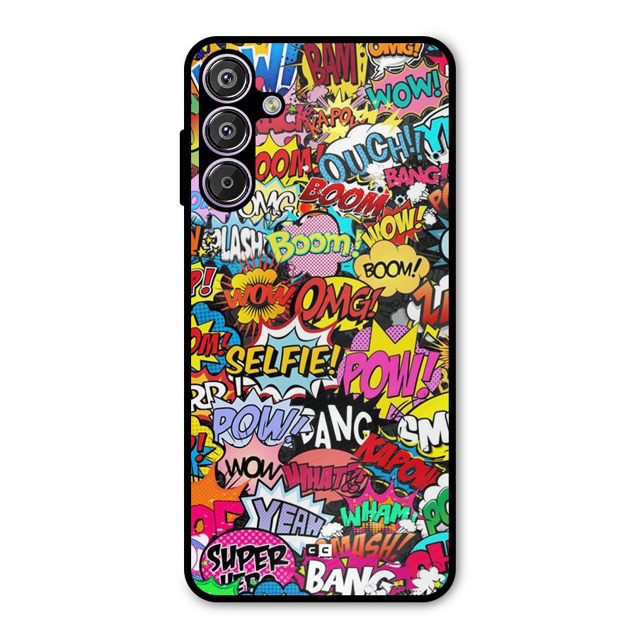 Comic Ringtone Metal Back Case for Galaxy F15