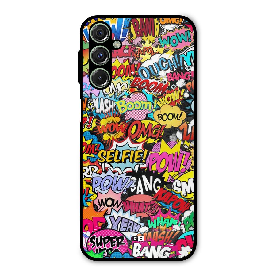 Comic Ringtone Metal Back Case for Galaxy F34