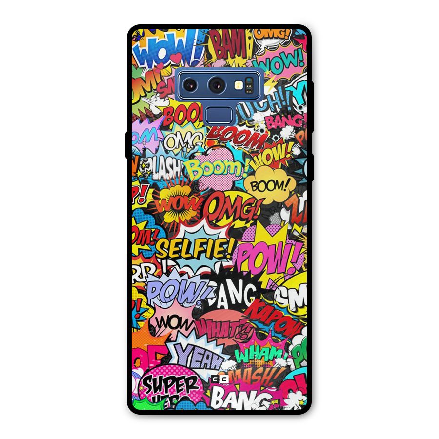 Comic Ringtone Metal Back Case for Galaxy Note 9