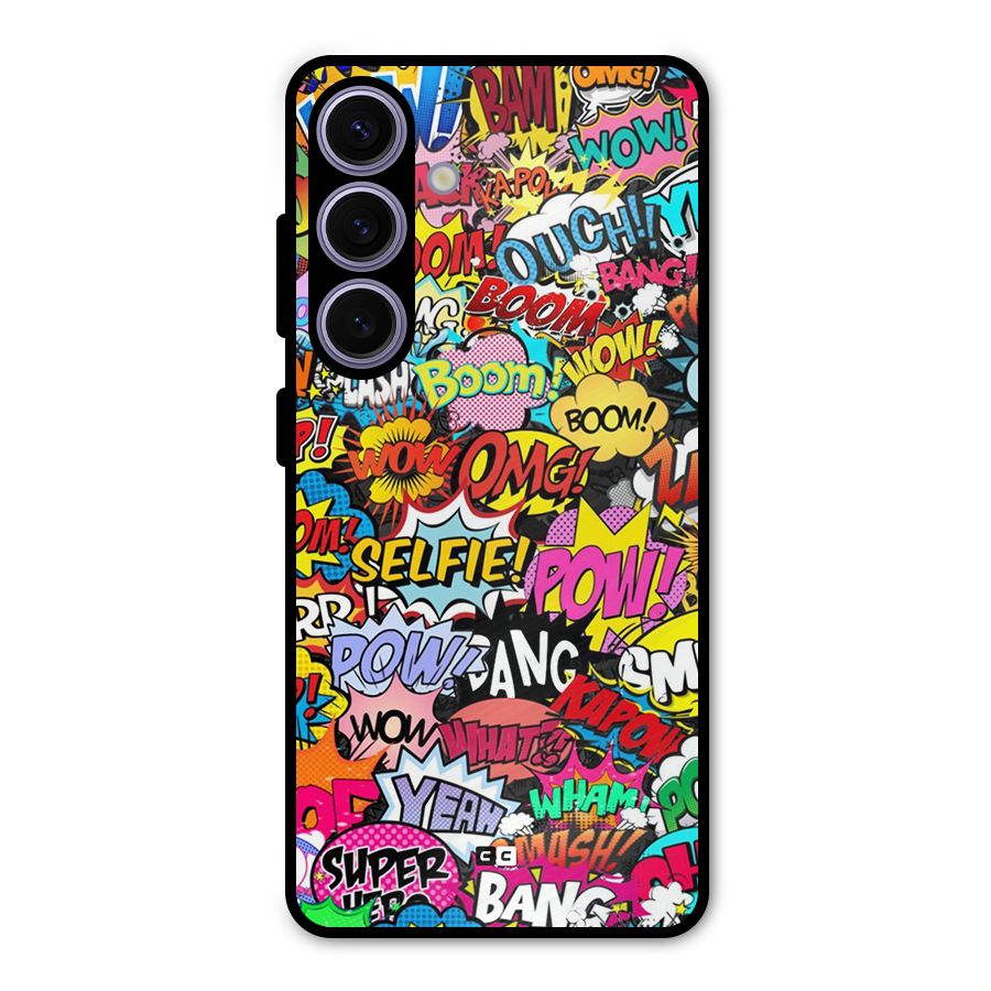 Comic Ringtone Metal Back Case for Galaxy S24