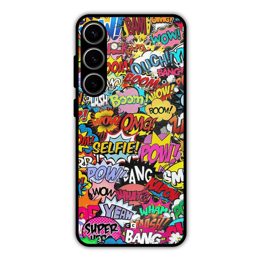 Comic Ringtone Metal Back Case for Galaxy S24 Plus