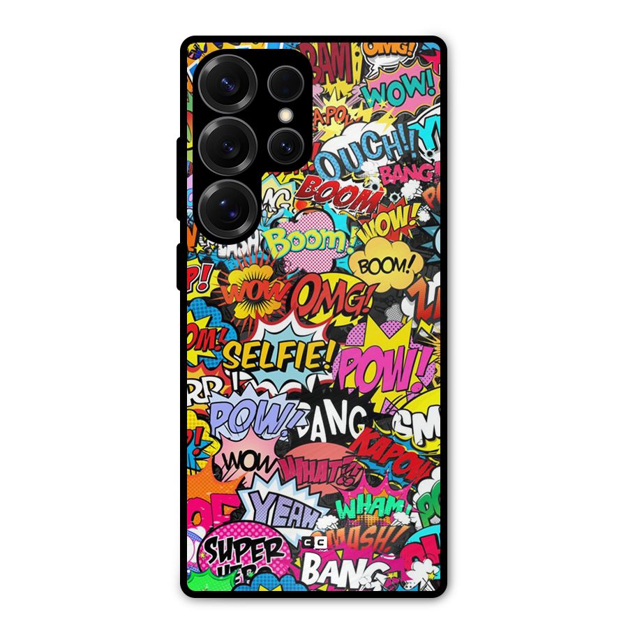 Comic Ringtone Metal Back Case for Galaxy S25 Ultra