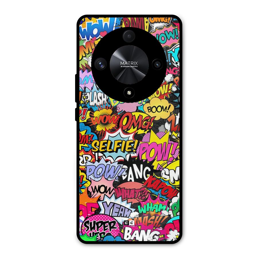 Comic Ringtone Metal Back Case for Honor X9b